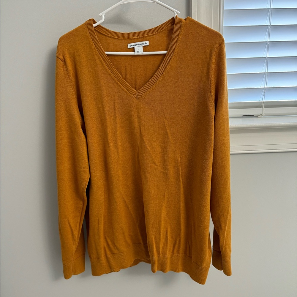 Amazon essential sweater, mustard yellow, size XXL. Fits like XL